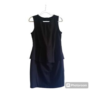 H&M Sleeveless Peplum Knee Length Dress